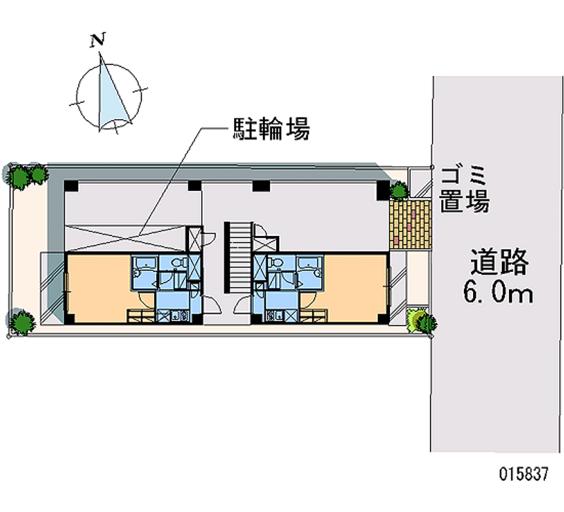 レオパレスひまわり 区画図