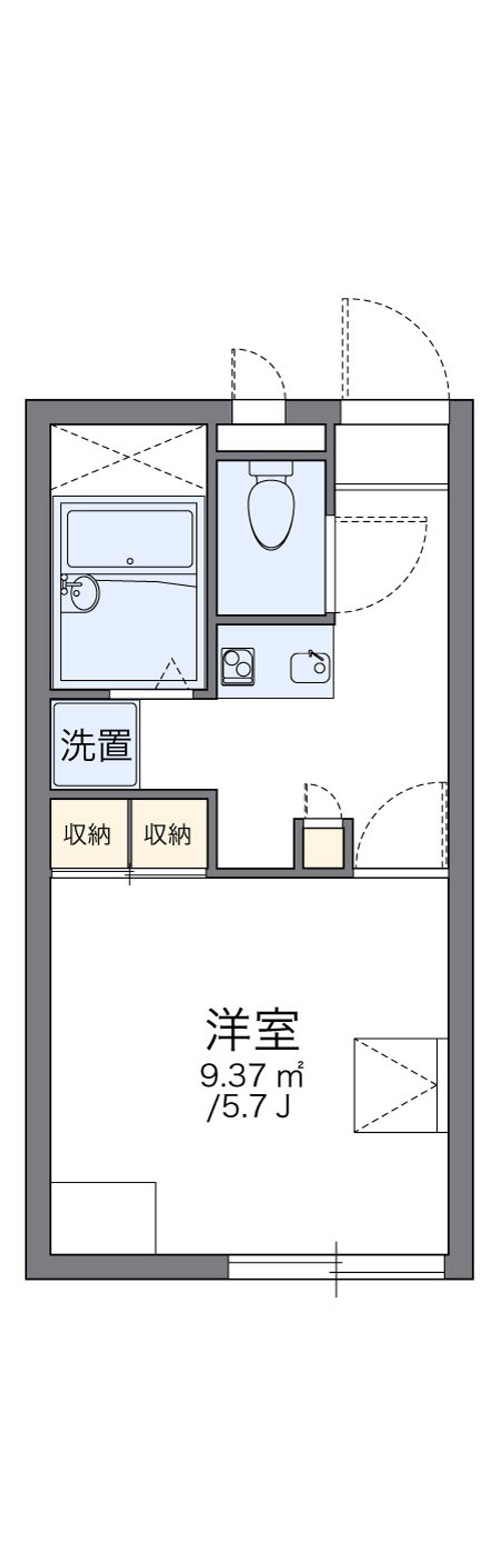 レオパレスサニーハイツ 間取図