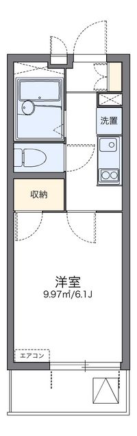 レオパレスルーブルⅡ 間取り図