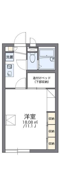 レオパレスｇｒａｎｄｅｕｒ　島 間取り図