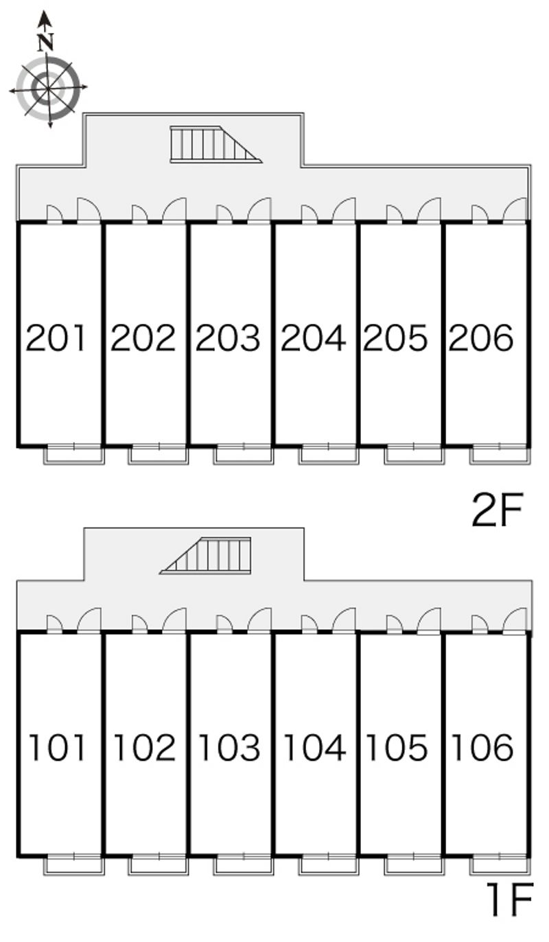 レオパレスヒルズ野比Ⅱ 間取配置図