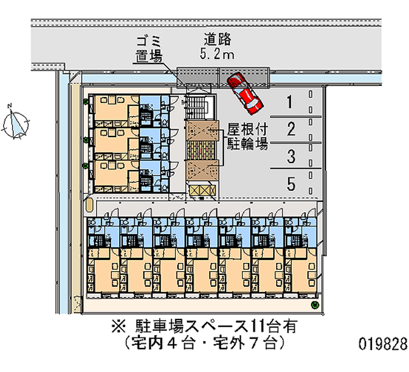 レオパレスグローリーⅡ 月極駐車場