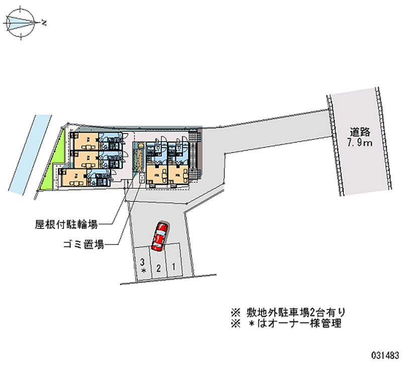 レオパレスつましな 区画図