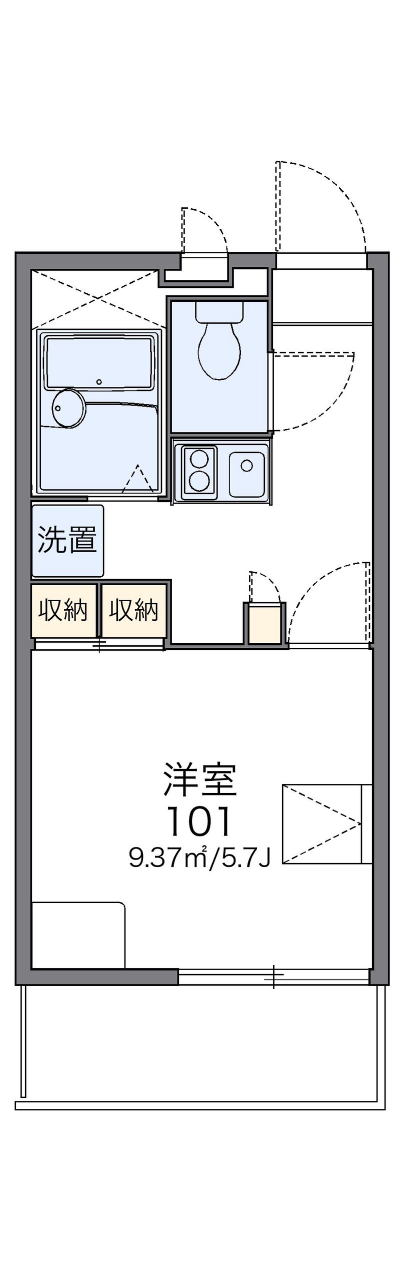 レオパレスイクセン３ 間取図