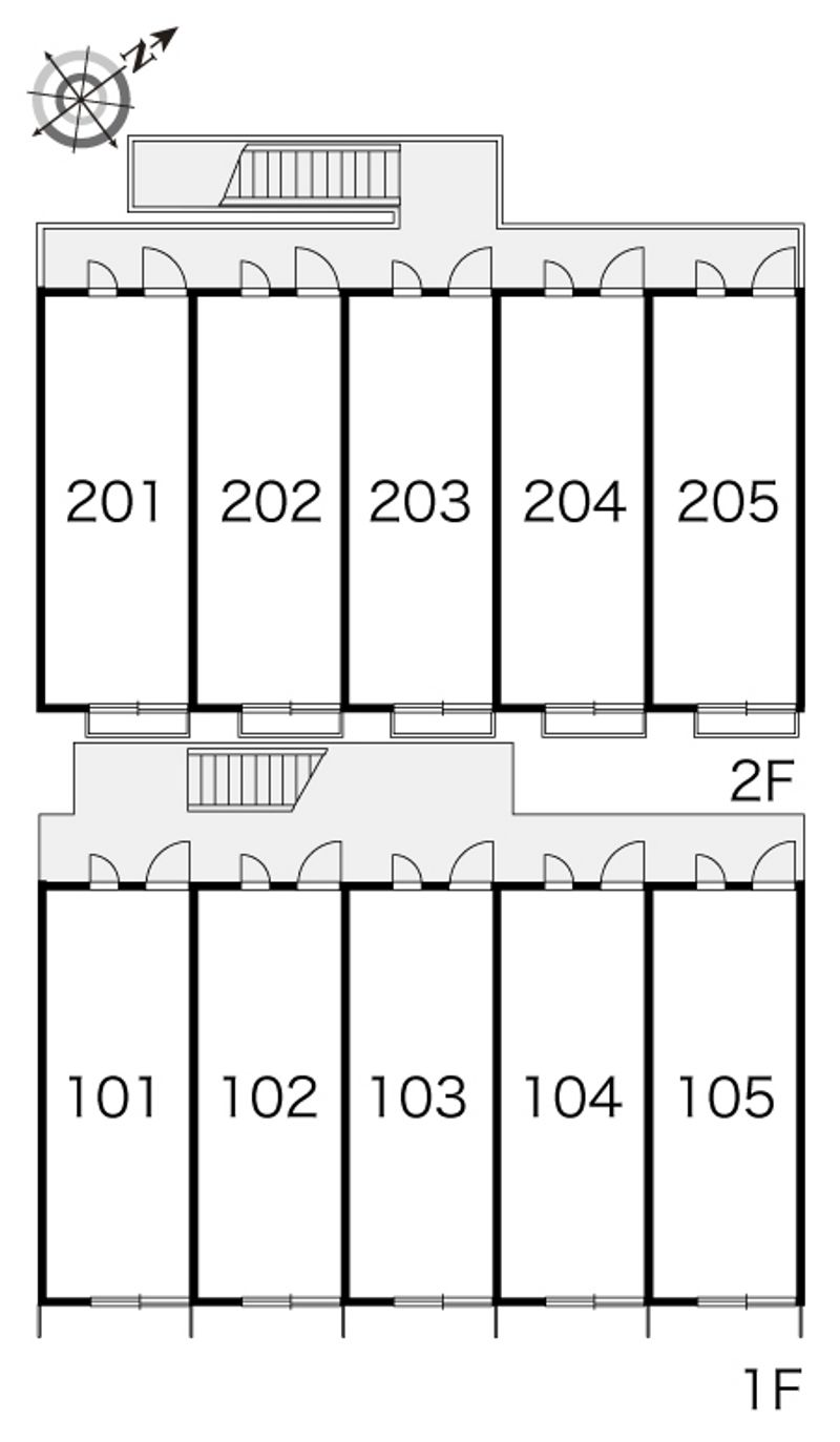 レオパレスＫⅡ 間取配置図