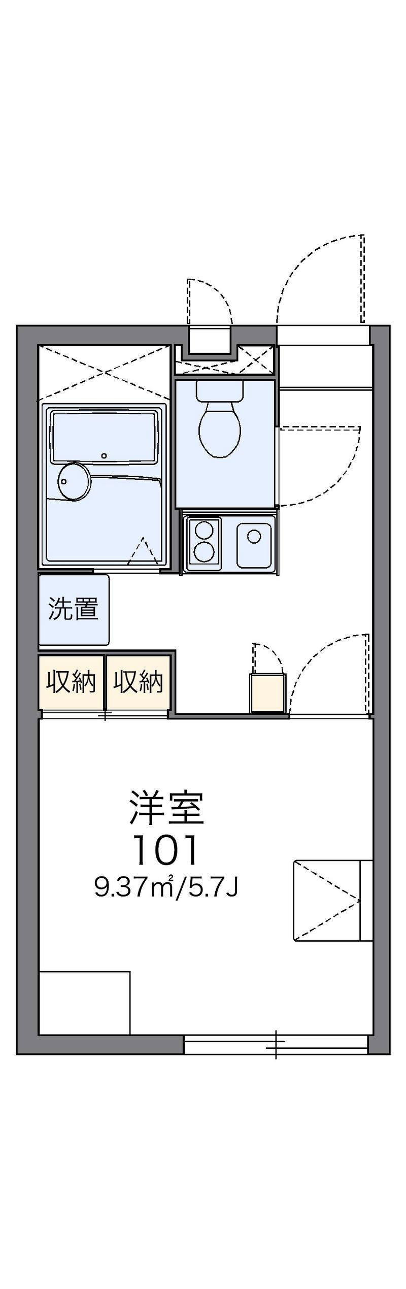レオパレスＲｅｖｅｕｅｒ 間取図