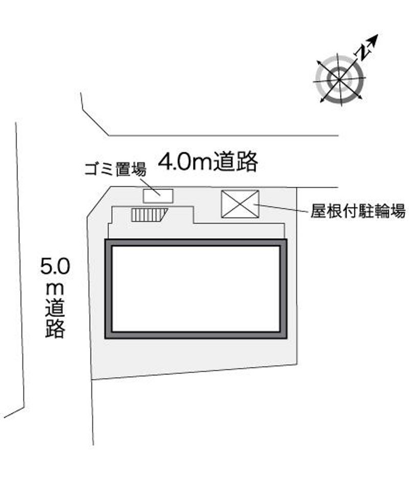 レオパレスサンマリー　フラッツ 配置図