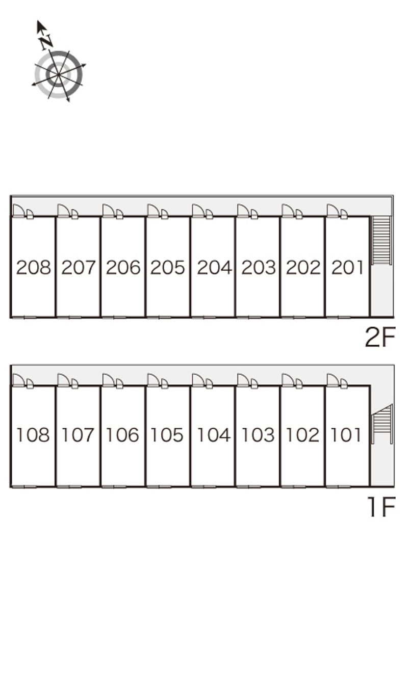 レオパレスノースシティ 間取配置図