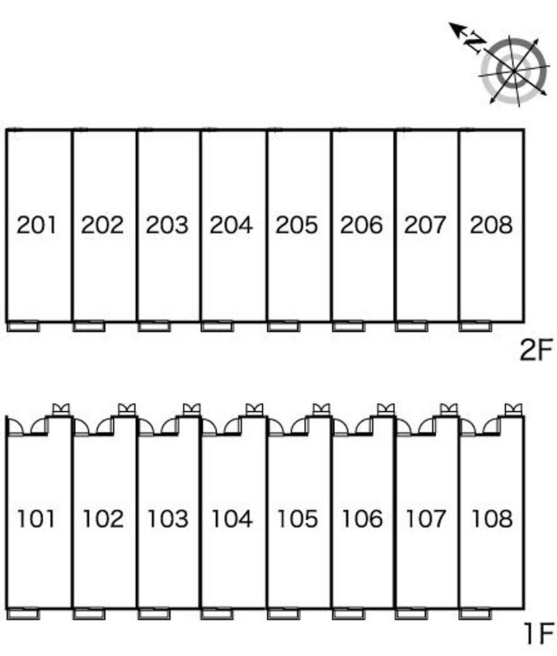 レオパレスイーグルハイツ 間取配置図