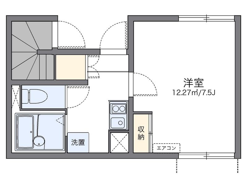 レオネクストケーズキューブ川名 間取図