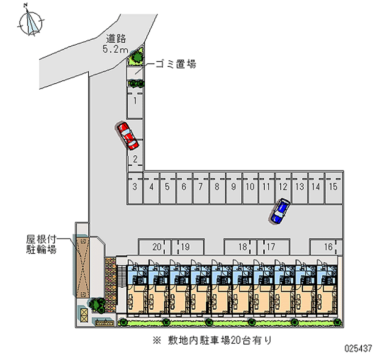 レオパレス沼南５ 月極駐車場