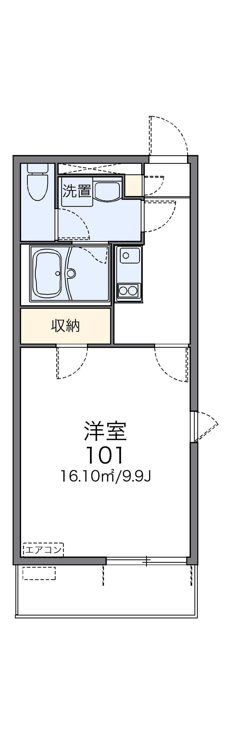 レオネクストＫＯＲＡＫＵⅢ 間取図