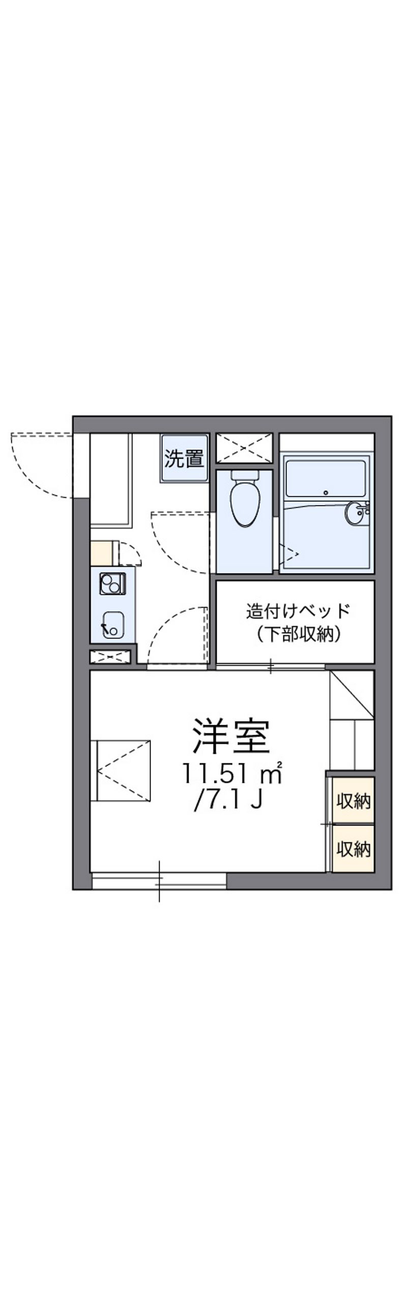 レオパレス房丸 間取図