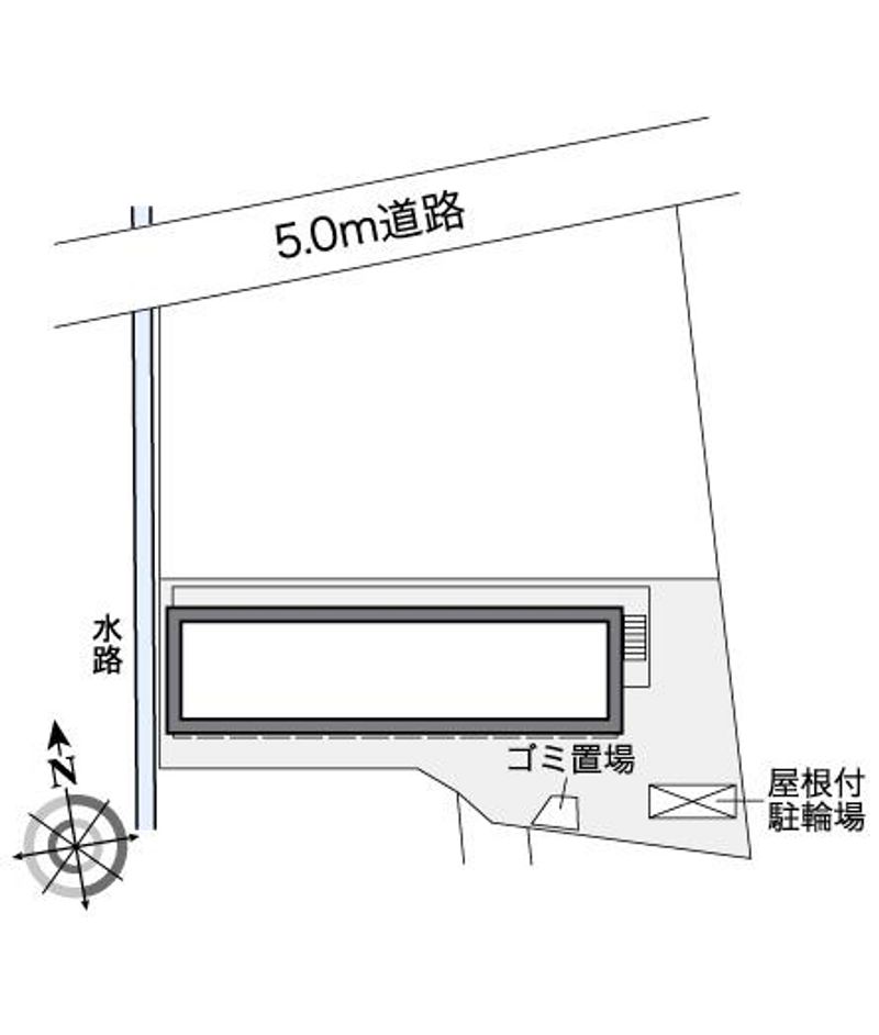 レオパレスエクセル中里 配置図