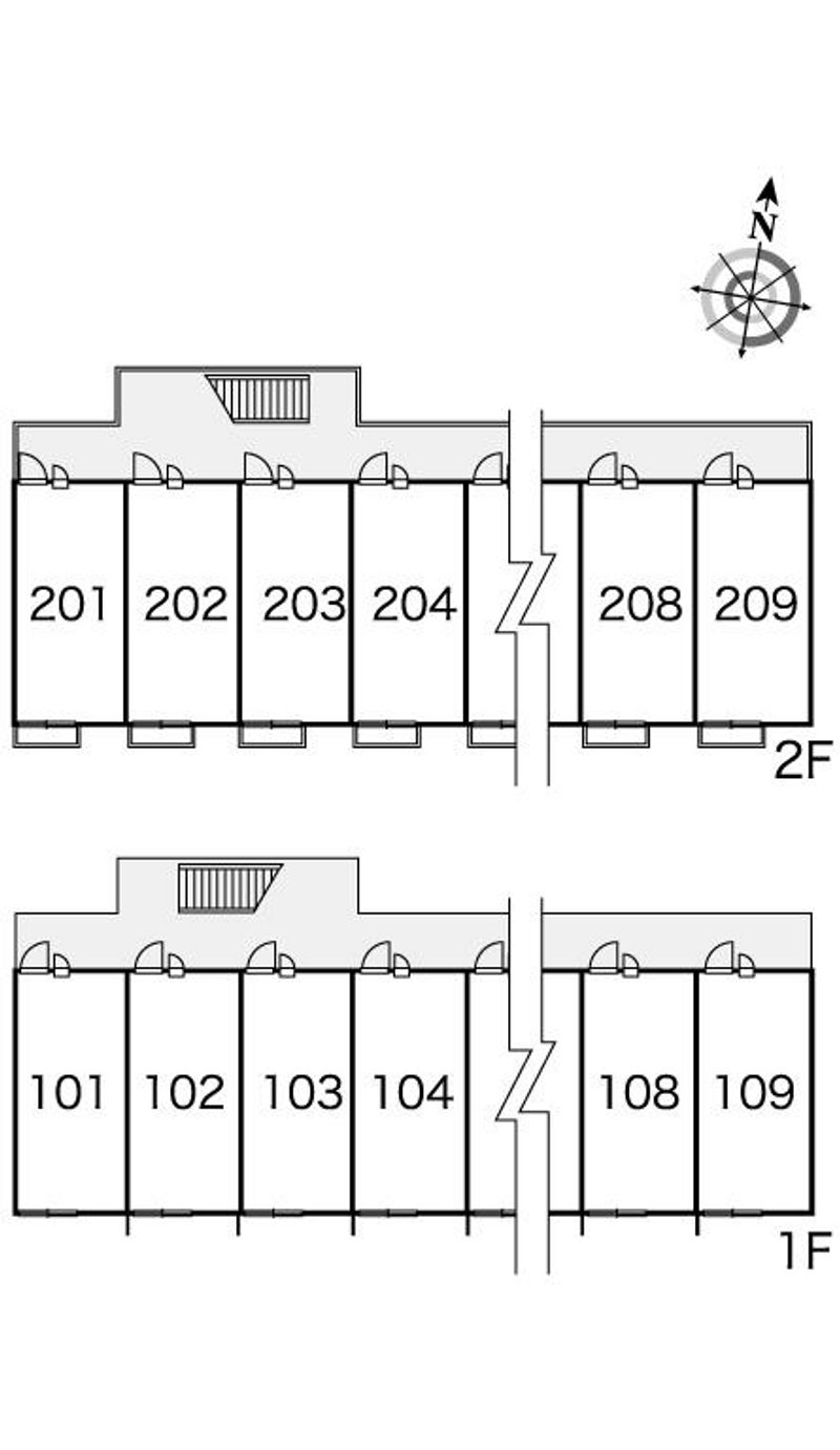 レオパレスＰＥＳＣＡ 間取配置図