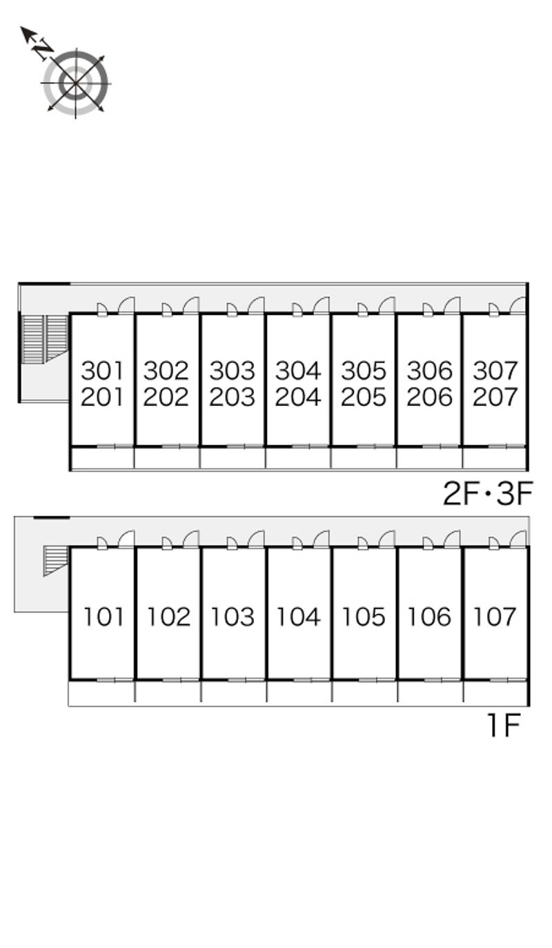 レオパレスセードル 間取り配置図