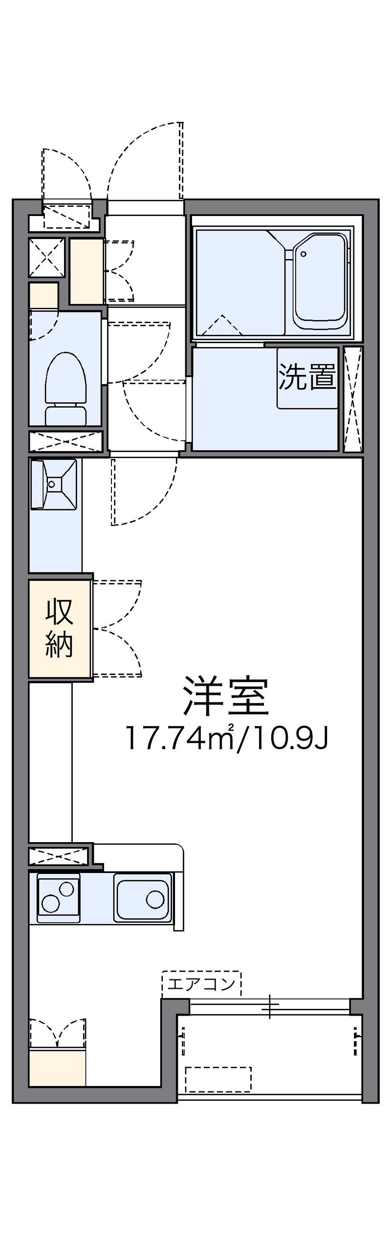 レオネクストオールリバー 間取図