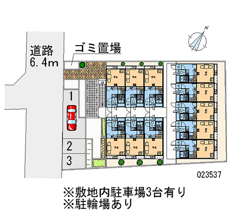 レオパレスみやび 区画図