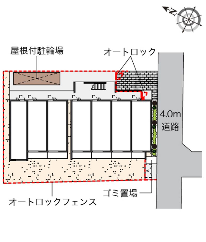 レオネクストカサ　フェリス 配置図
