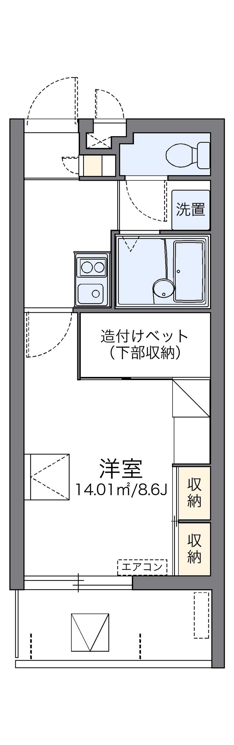 レオパレスコンフォートおろくⅡ 間取図