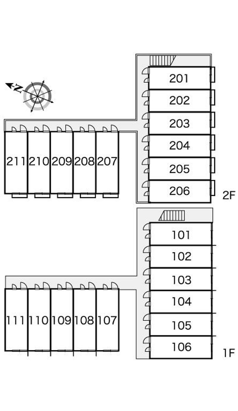 レオパレスカサブランカ 間取配置図