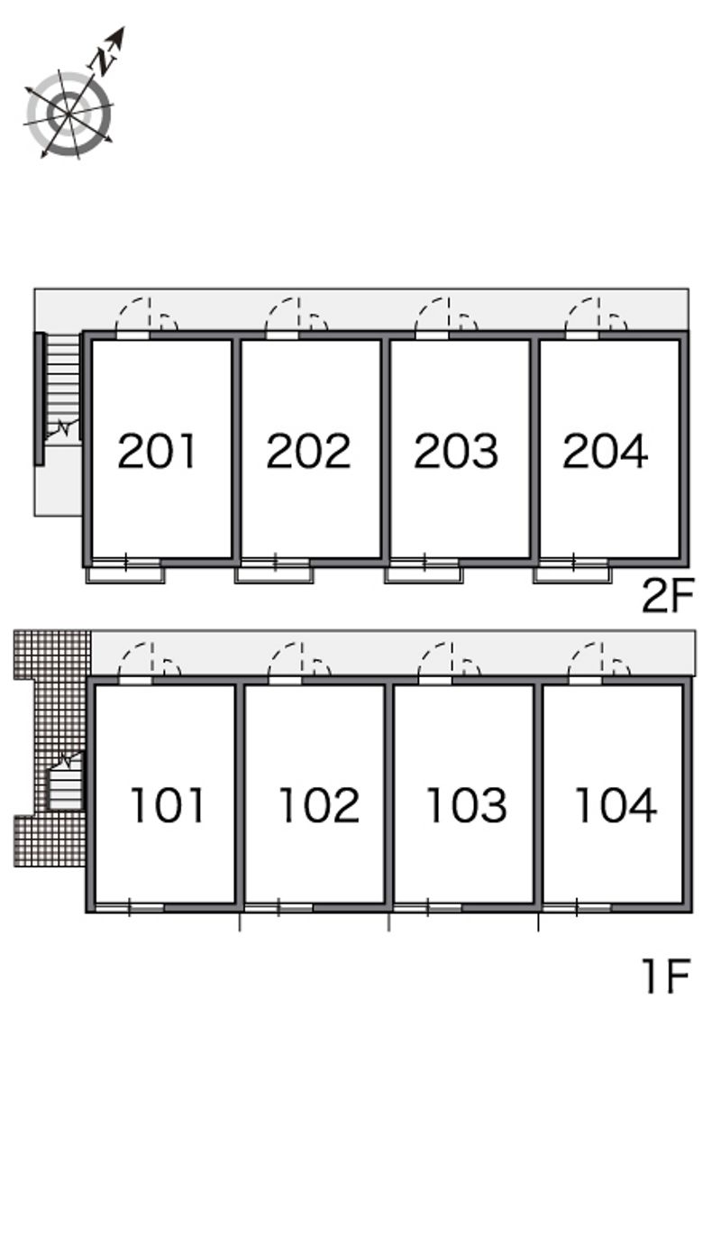 レオパレス住吉５ 間取配置図