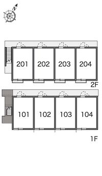 レオパレス住吉５ 間取配置図