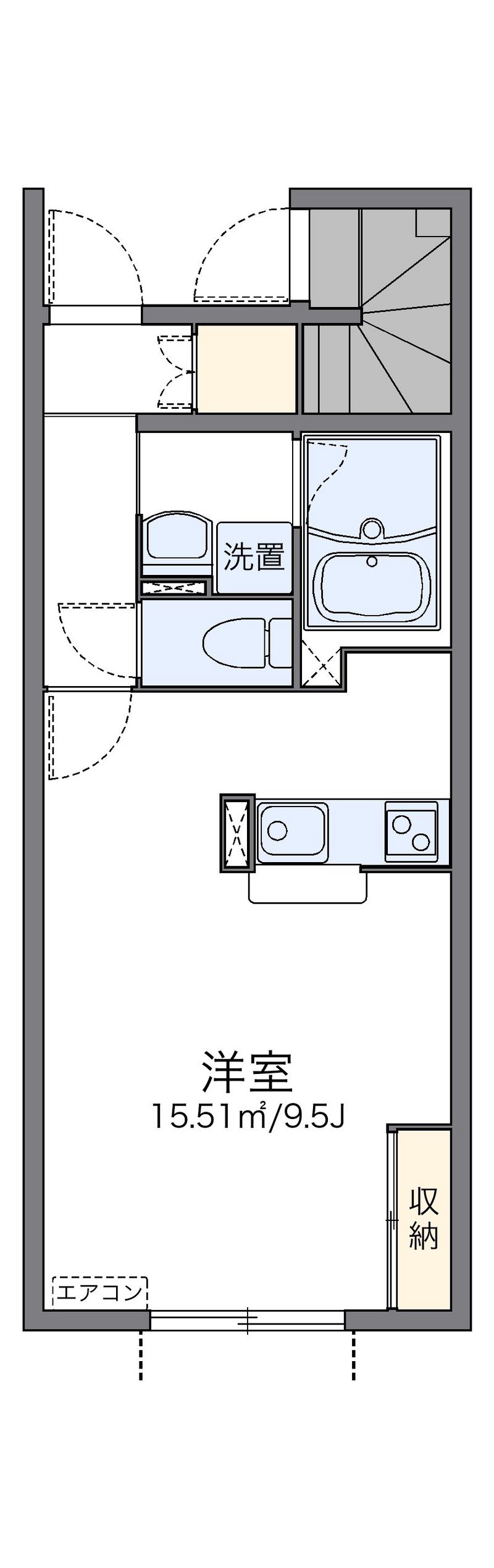 レオネクストクレソン　コマイ 間取図