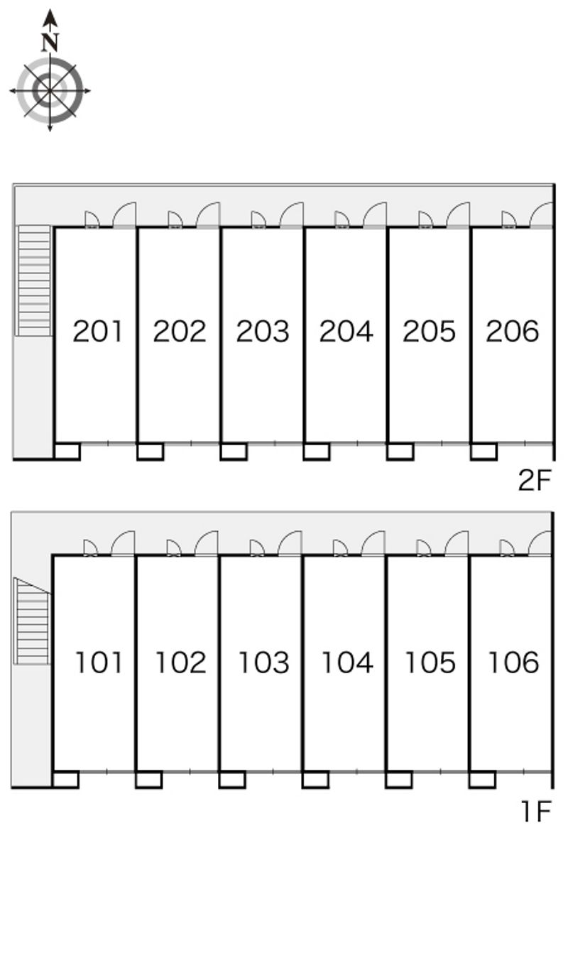 レオパレス西焼津 間取配置図