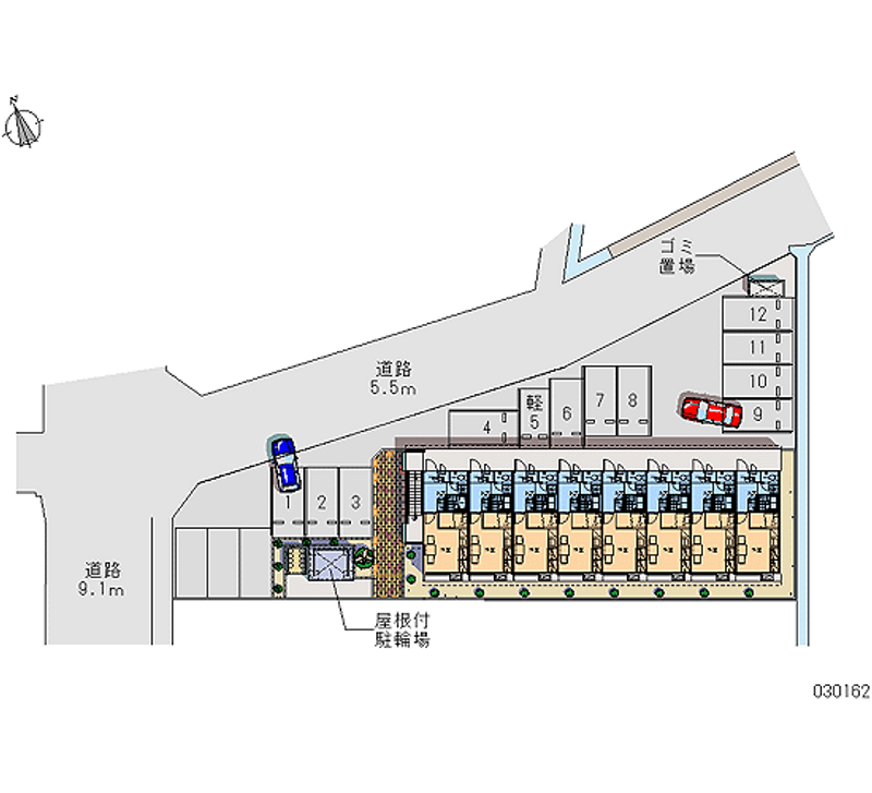 レオパレスＭ 月極駐車場