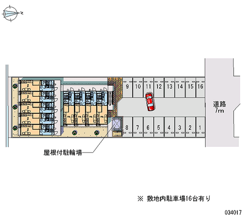 レオパレスアヴェニール 月極駐車場