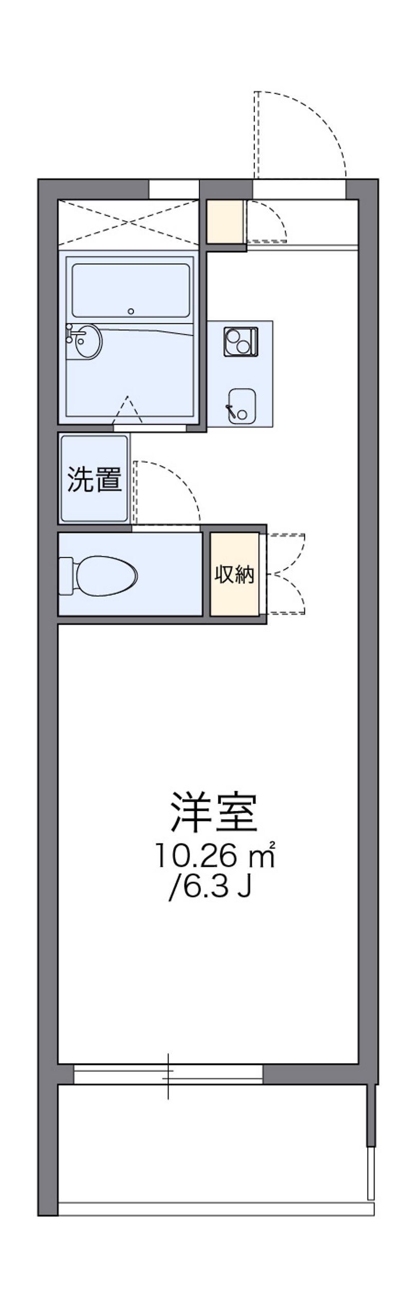 レオパレス新金岡 間取図