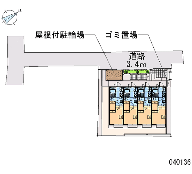 レオパレス五宮町 区画図