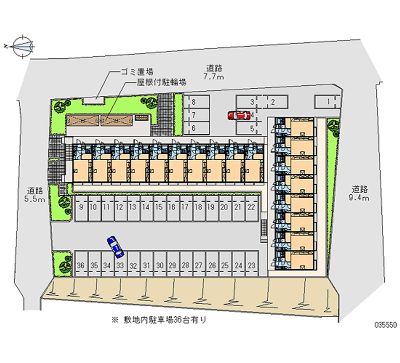 35550 Monthly parking lot