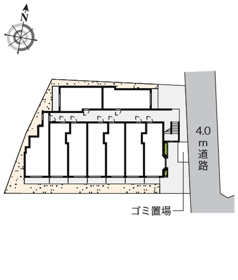 レオパレス武庫川第２ 配置図