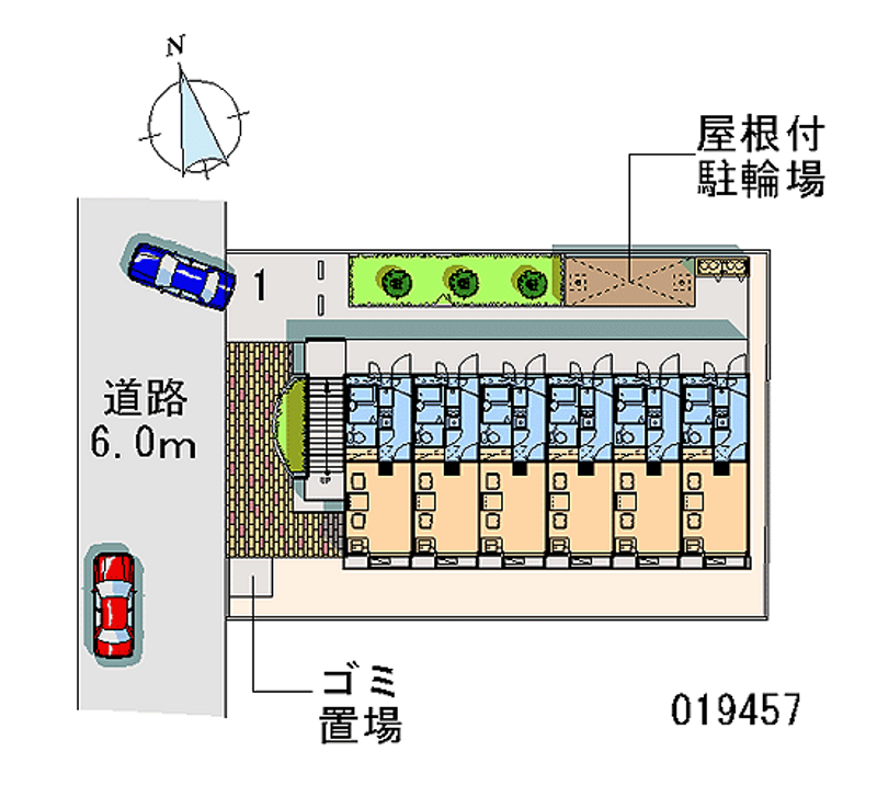 レオパレスＨＯＮＤＡ 区画図