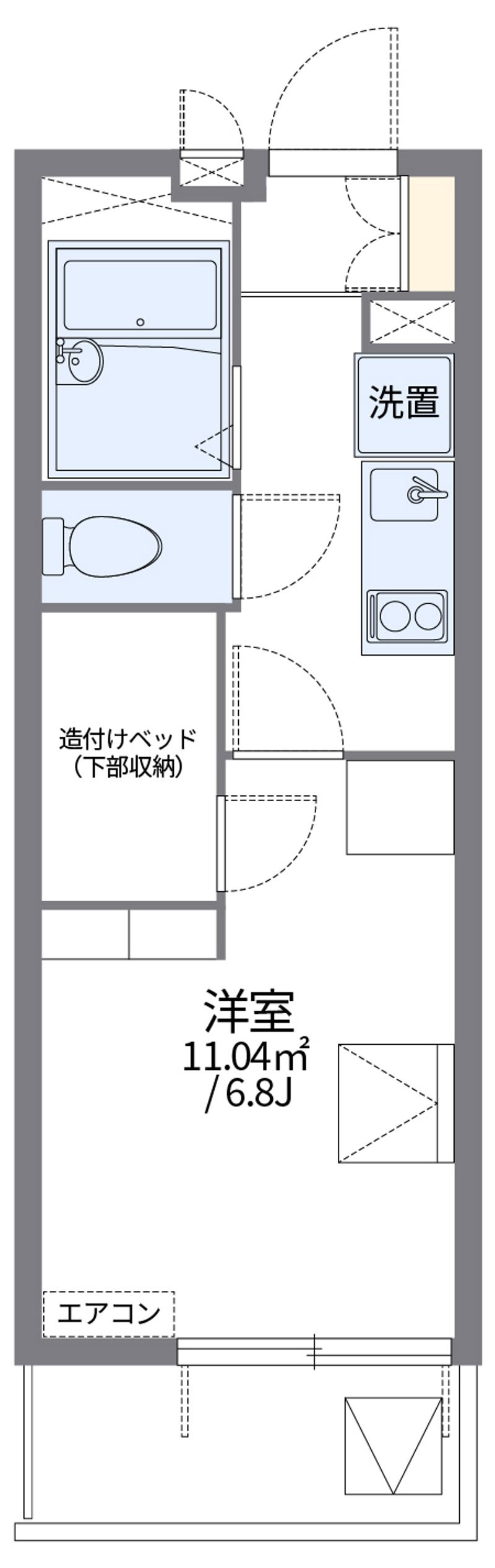 leopalace Espoir Higashi Iba Floor plan
