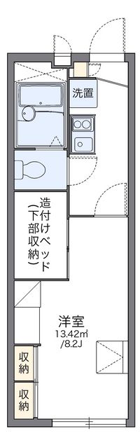 レオパレスペル　テⅡ 間取り図