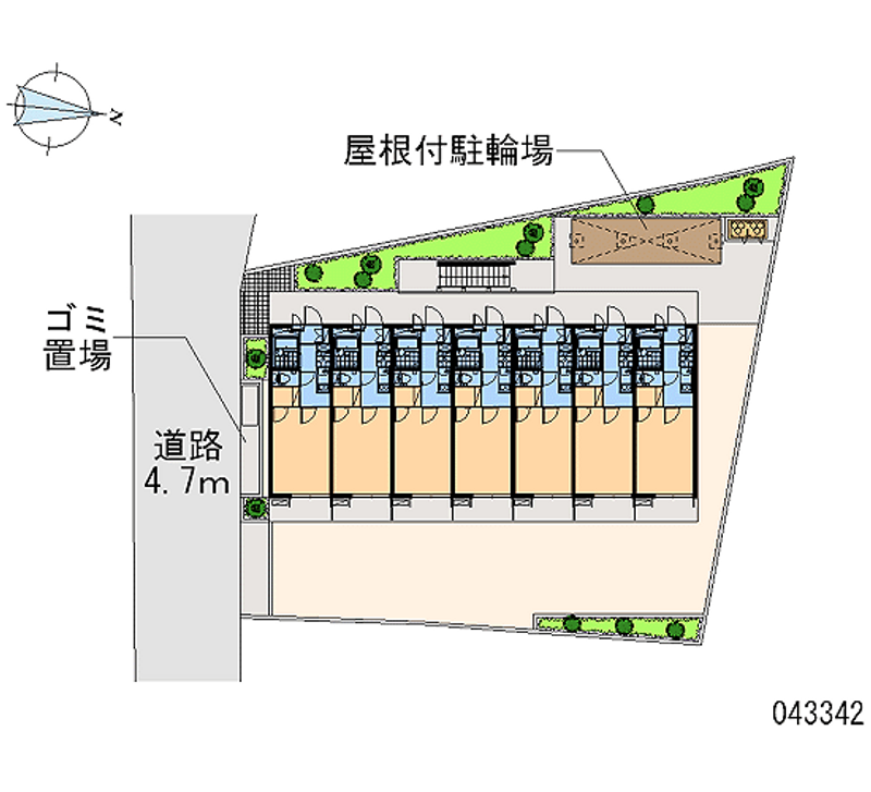 レオパレスさくら高津 区画図