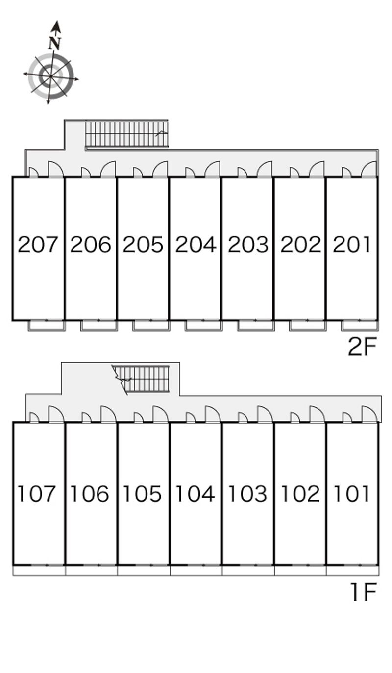 レオパレスビレック 間取配置図
