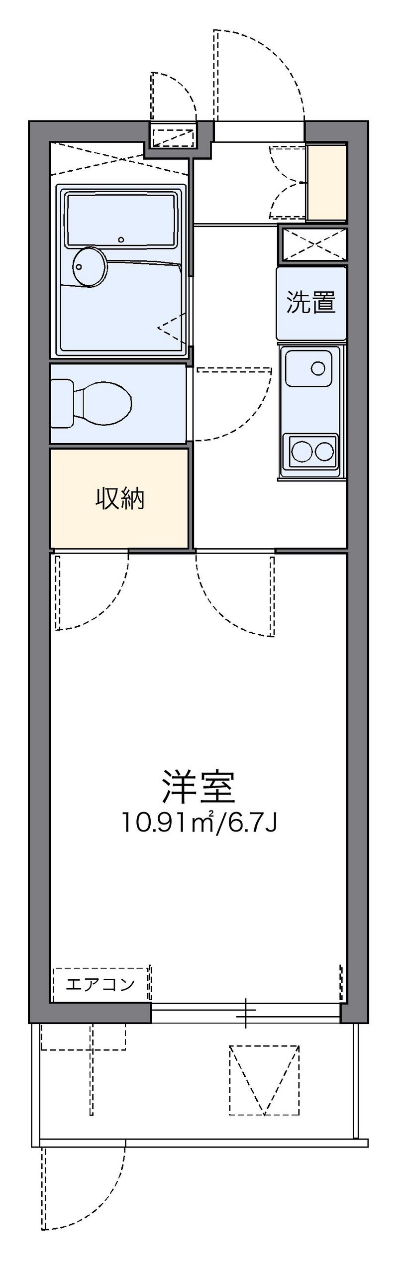 レオパレスＧＯＳＡＭＡＲＵ 間取図