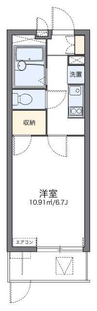 レオパレスＧＯＳＡＭＡＲＵ 間取り図