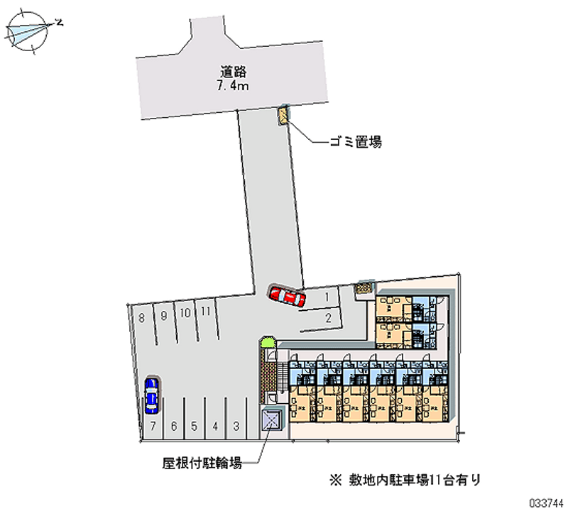 レオパレスアトリオ富岡 月極駐車場