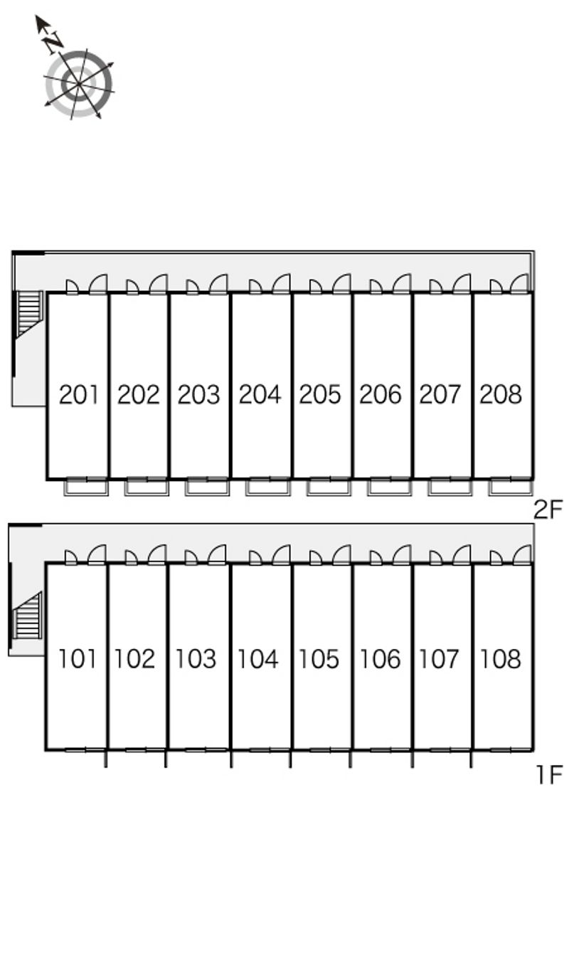 レオパレスあぶくま 間取配置図