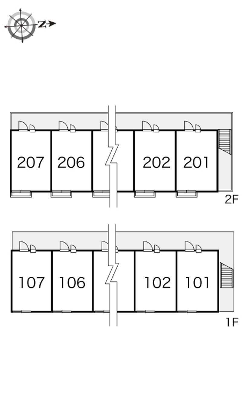 レオパレスエトワール 間取配置図