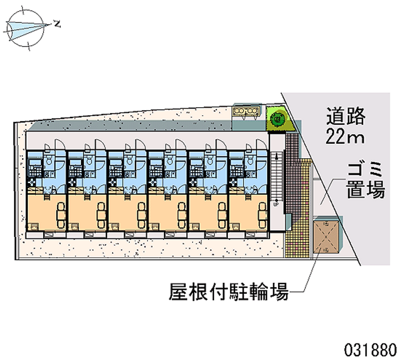 レオパレスグランブルーアルファ 区画図