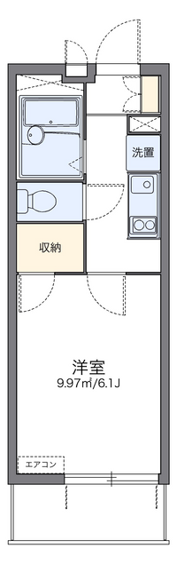 レオパレスマイン金山 間取り図