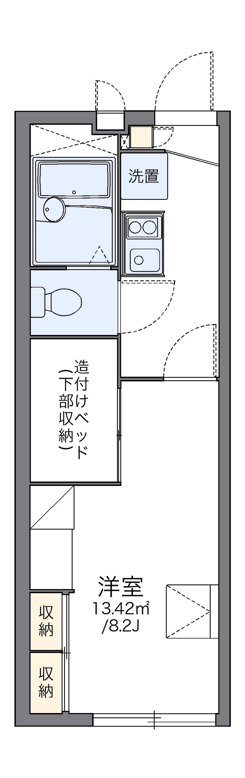 レオパレス宮本 間取図