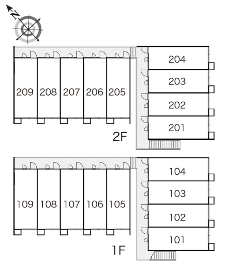 レオパレスフォンテーヌⅣ 間取配置図