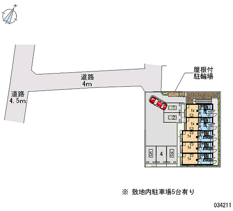 レオパレスタウンコート 月極駐車場